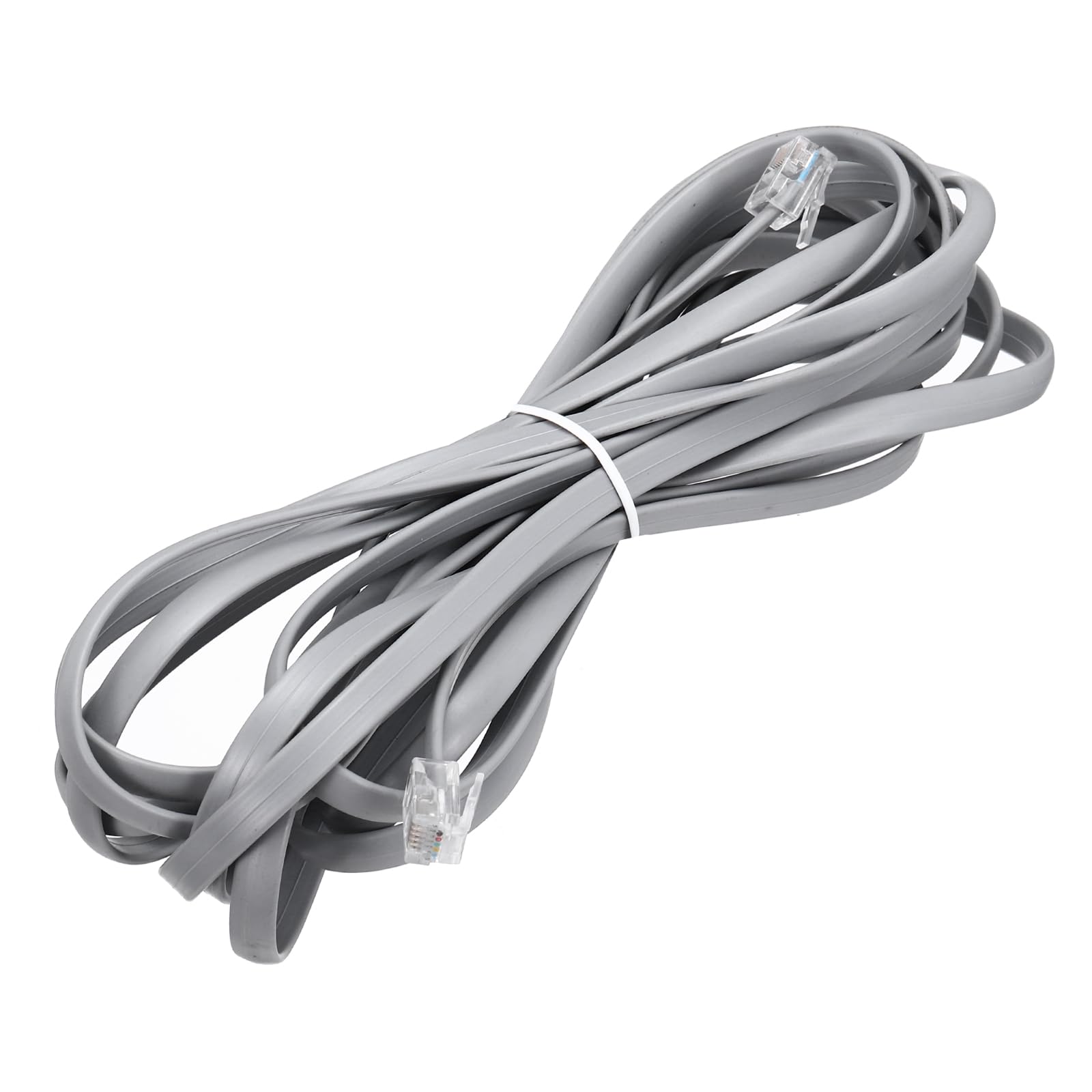 Amazon | uxcell 1個 電話線 モジュラーケーブル 5m 電話延長コード