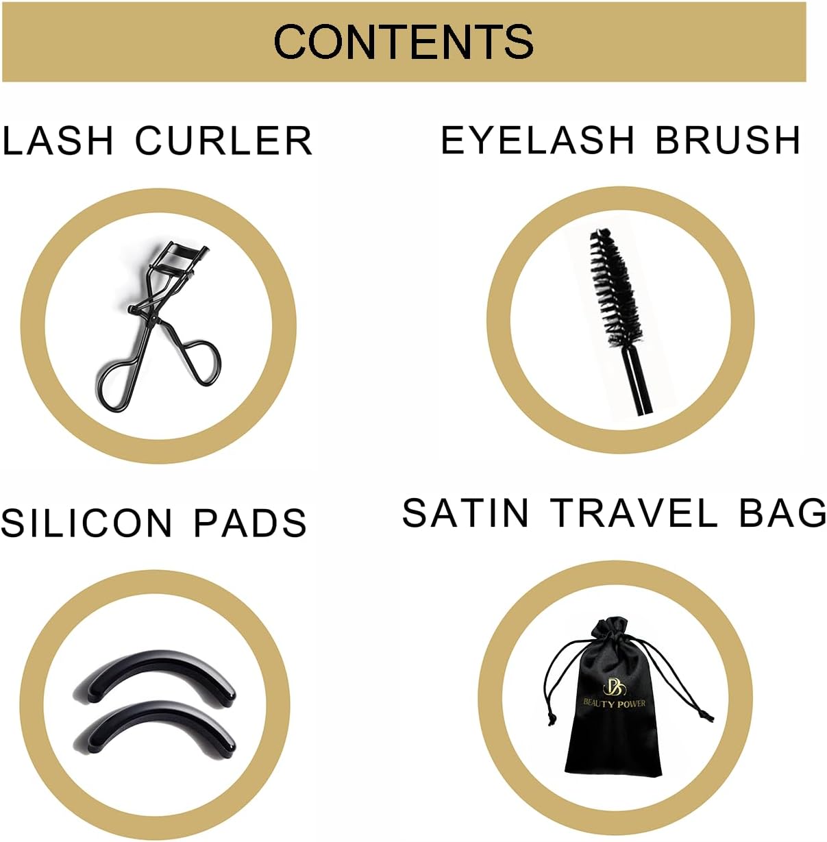 Eyelash Curler – Precision Lash Lift in Seconds with 5 Replacement Pads, Eyebrow Brush & Travel Bag – Gentle & Safe, for Perfect Curls - Gift Idea (Natural Curl) - Image 4