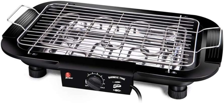 Smokeless Electric Pan Grill BBQ Stove 220V Non-Stick Electric Griddle Barbecue Temperature Control Portable for Home Outdoor