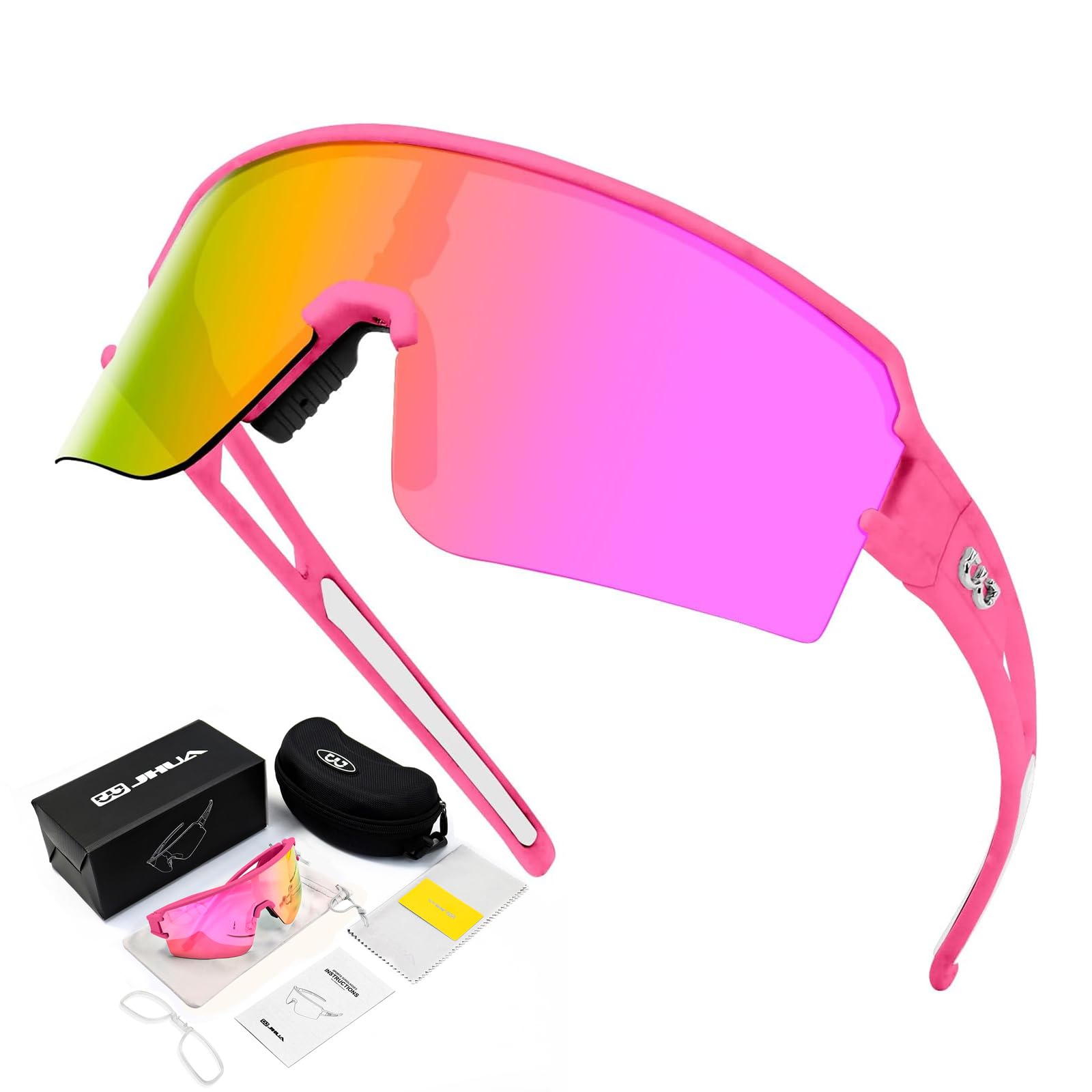FMY Polarised Cycling Glasses, UV400 Sports Sunglasses for Men Women, Ideal for Running Fishing Baseball Outdoor Sports โ image 1