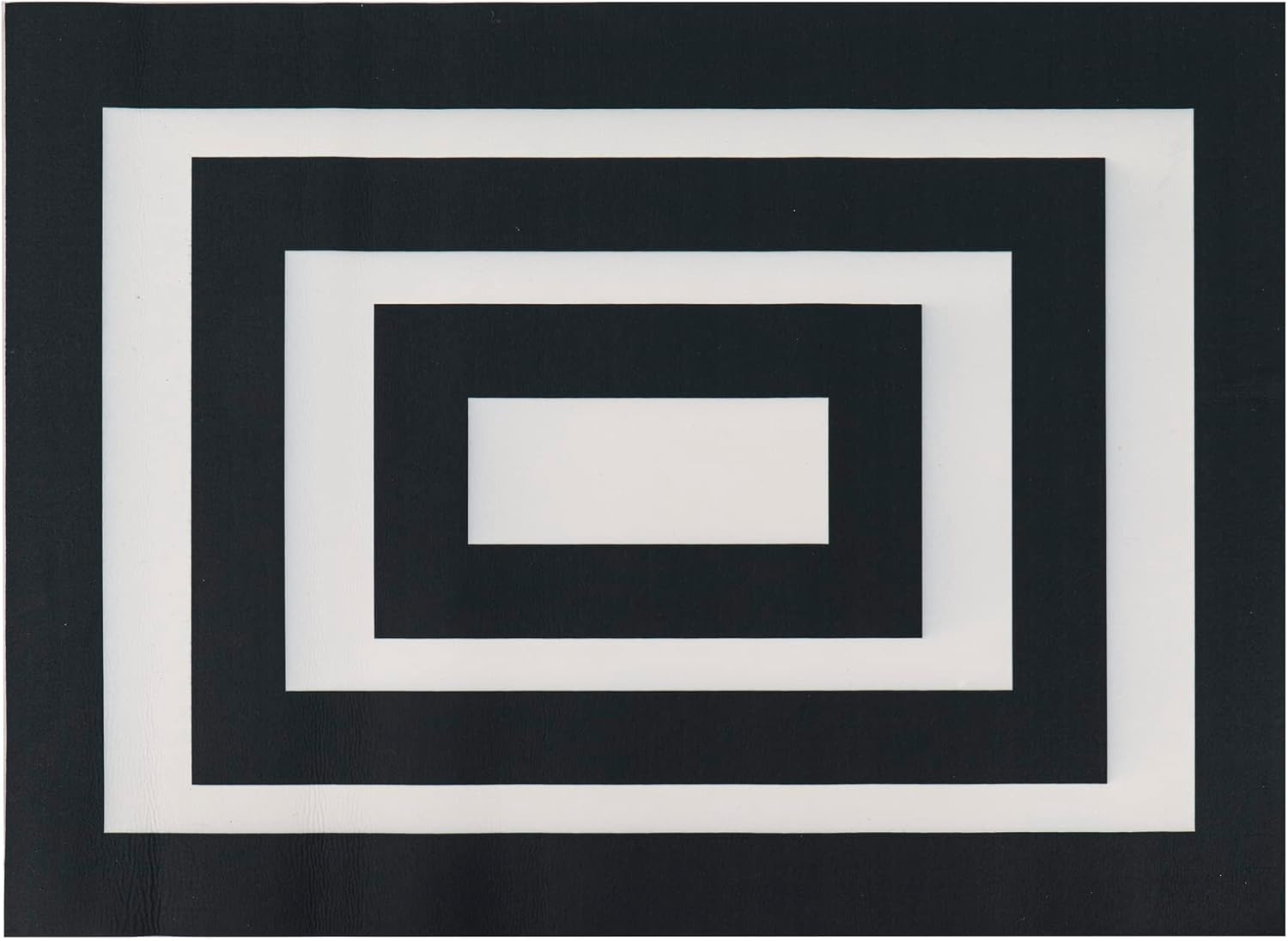 Evergreen Black and White Frame Layering Entrance Doormat | Indoor and Outdoor | 42-inches x 26-inches | Non-Slip Backing | All-Season | Low Profile | Home Décor | Sassafras Collection