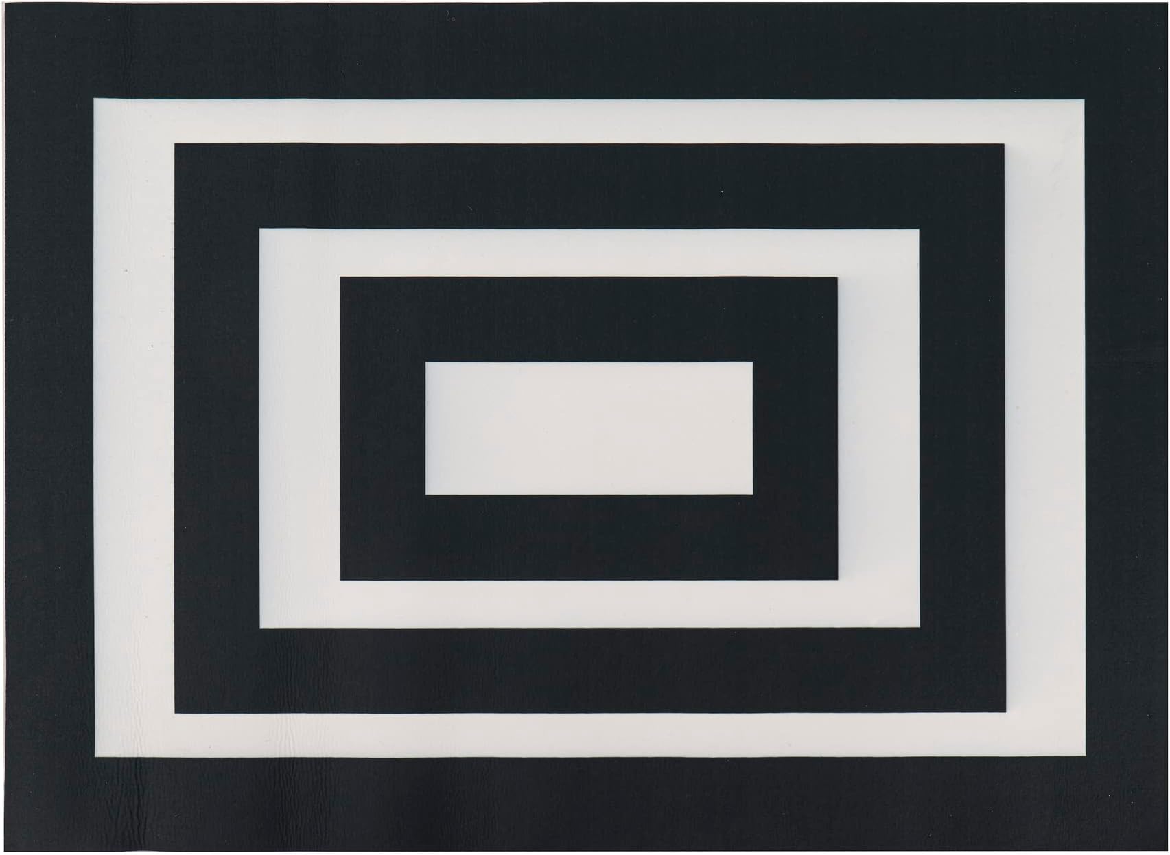 Evergreen Black and White Frame Layering Entrance Doormat | Indoor and Outdoor | 42-inches x 26-inches | Non-Slip Backing | All-Season | Low Profile | Home Décor | Sassafras Collection