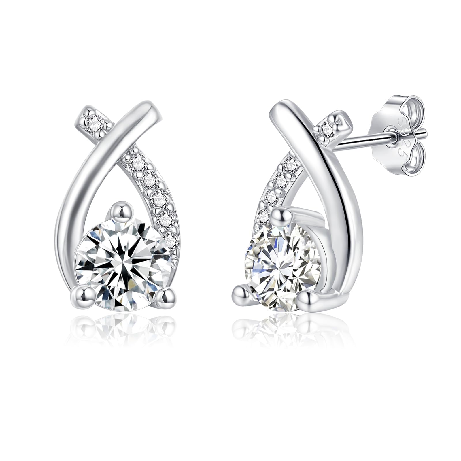Josfeva Silber Creolen Ohrringe Hängend, 925 Sterling Silber