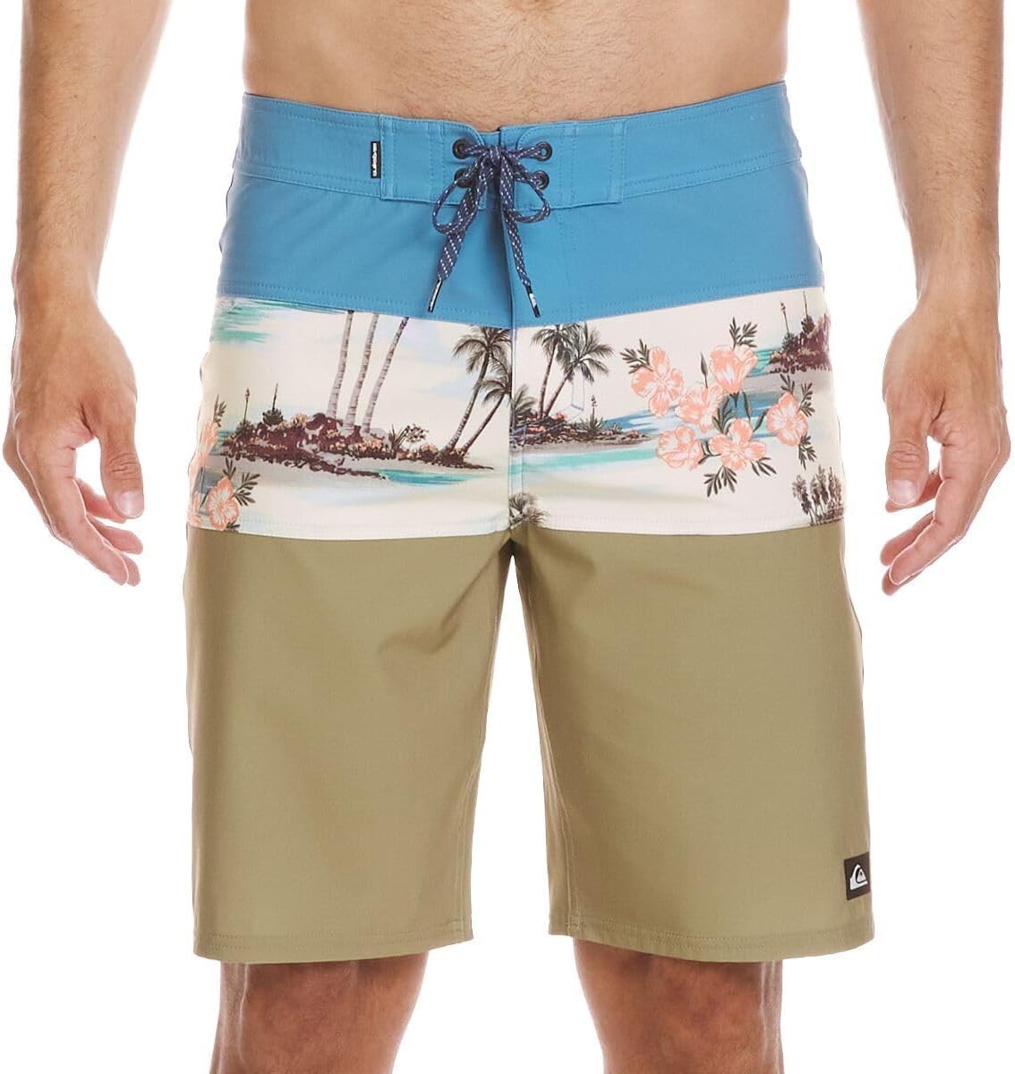 Quiksilver - Mens Surfsilk Panel 20 Boardshort, Color Niagara, Size: 31