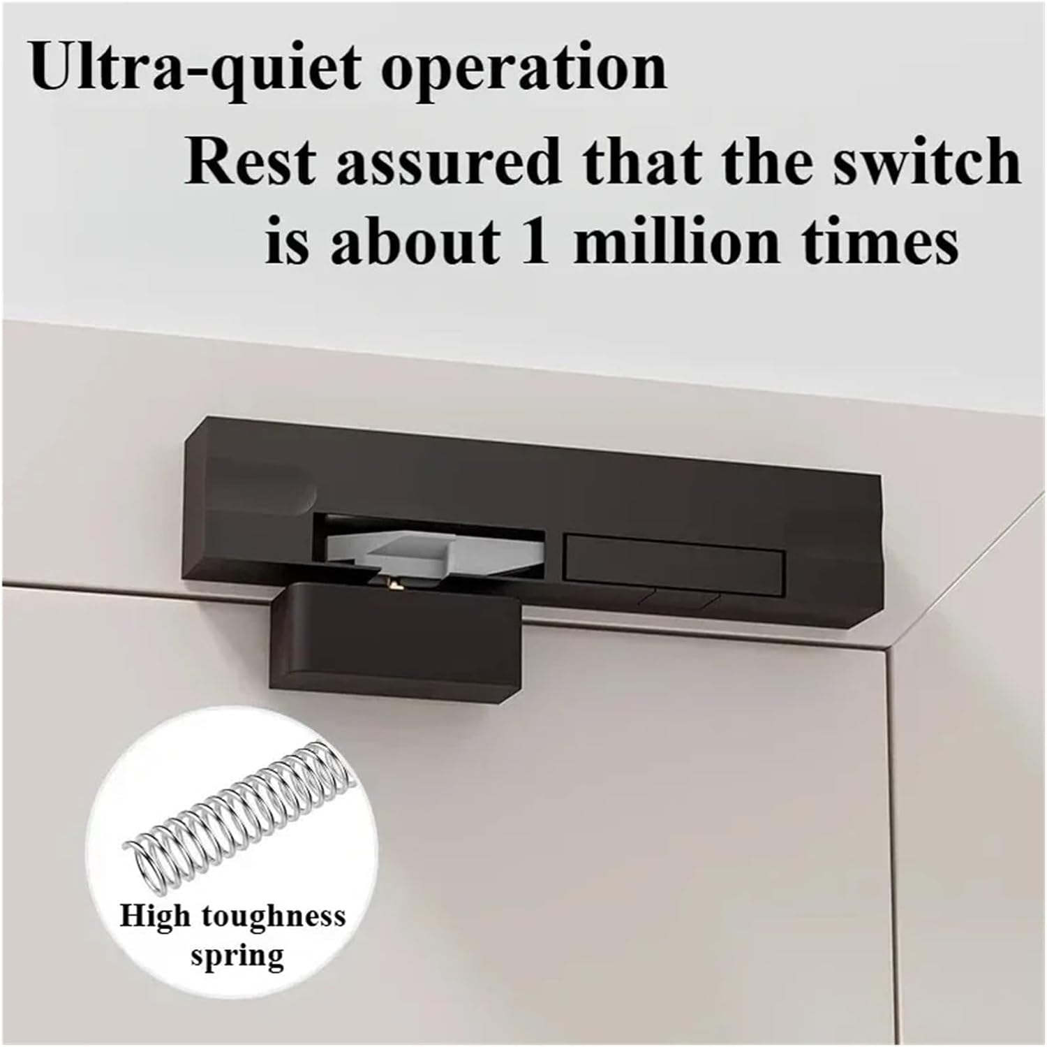 Door Buffer Damper Hydraulic Closer Left/Right Opening Household Silent Automatic Closing Anti-Pinching Rebound(Brown-Plastic-Left)