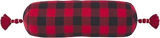 Mud Pie Almohada de búfalo de 8 x 24 Pulgadas, Color Rojo, 95 Unidades