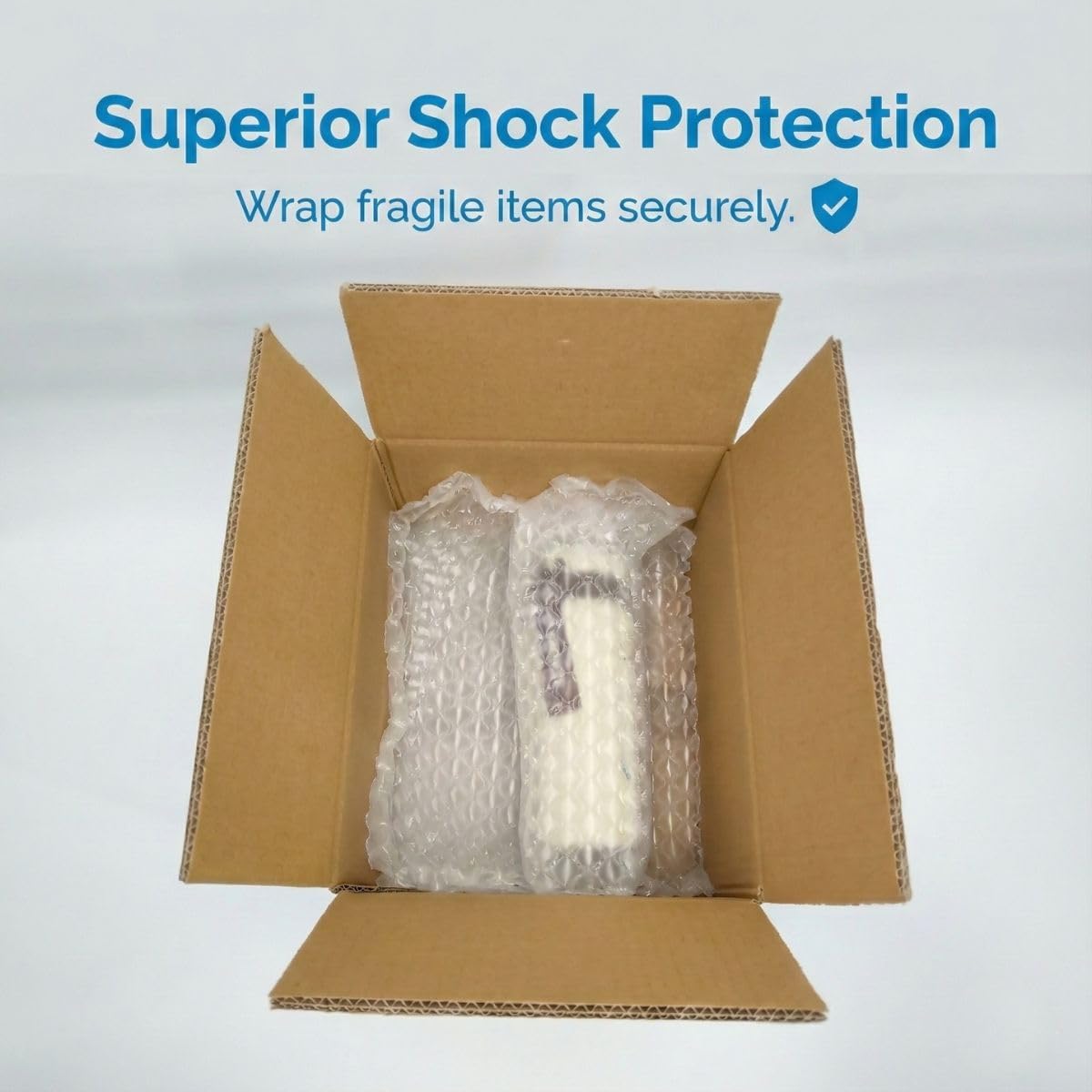 Air Cushion Machine Film Small Bubble Pillow Packaging Padding Roll | 984ft x 16" x 12” | 0.8" Super Small Bubble size