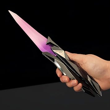 Large Singularity Butterfly Model,Length 27Cm/10.7Inch,Four Colors Available,with A Leather Sheath,All-Metal Game Collectibles,Purple