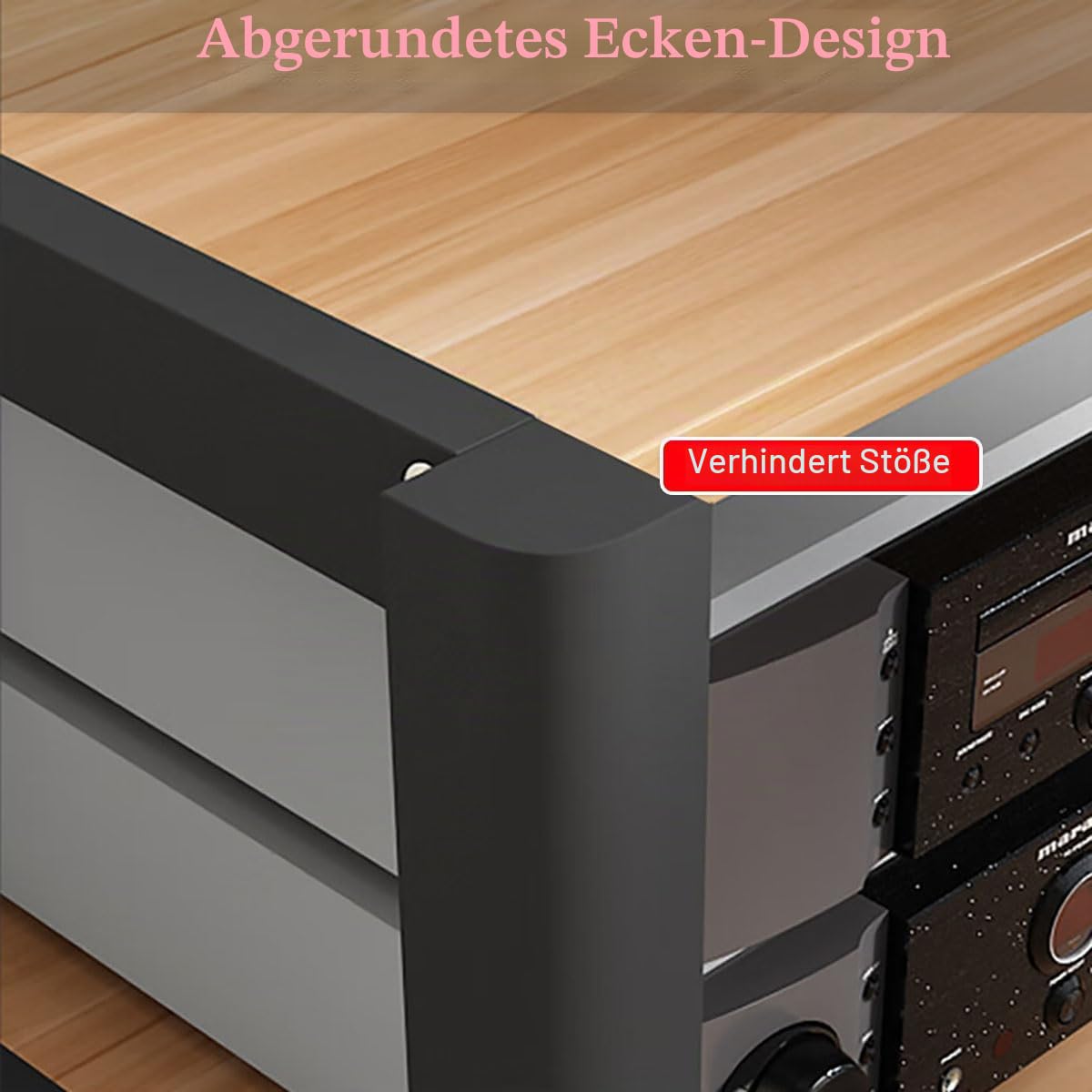 AV Rack - Wielowarstwowa szafka HiFi do urządzeń wideo Gramofon nd Slish o Sto Solut Home Theater Fur & Ele Design