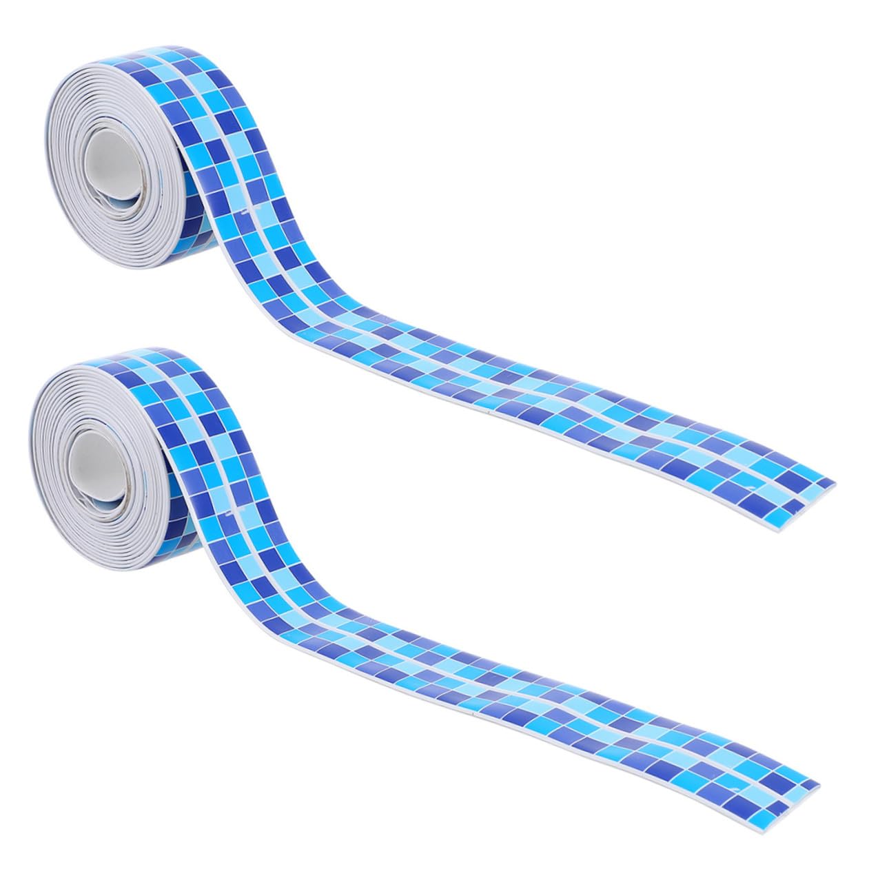 Blue Self Adhesive Caulk Tape 2pcs Acrylic for Toilet Base