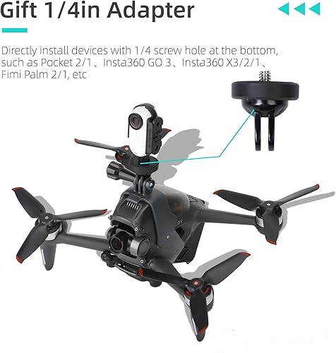 Miniatura 6 de Luz nocturna LED de posición para FPV Drone Luz de llenado de noche con soporte Compatible con DJI FPV Combo