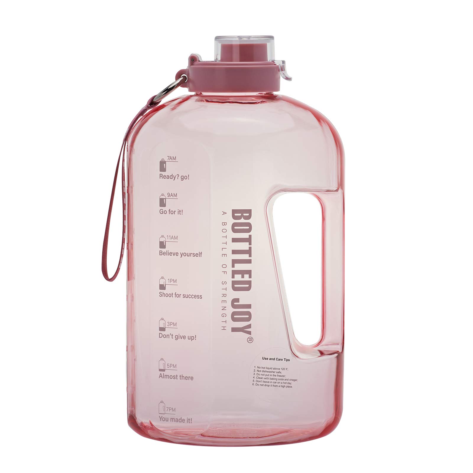 Wasserkrug mit Klappdeckel und Griffschlaufe, auslaufsicher, BPA-frei, wiederverwendbar, Zeitmarkierungs-Erinnerung, große Kapazität, Wasserflasche für Outdoor-Sport, Fitnessstudio, Wandern