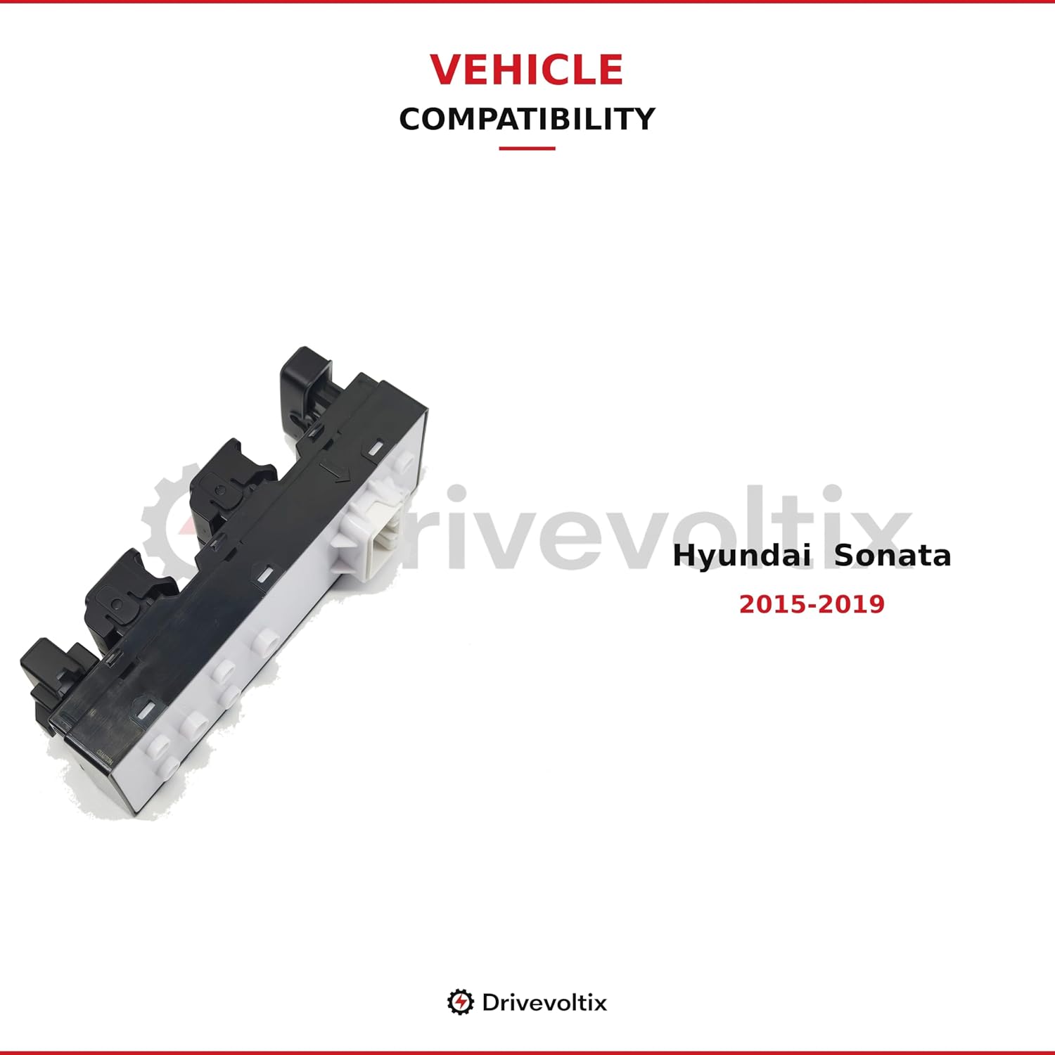 Master Power Window Switch Compatible with Hyundai Sonata 2015-2019, Replaces OEM 93570-C1010, 93570C1010, 2 Auto