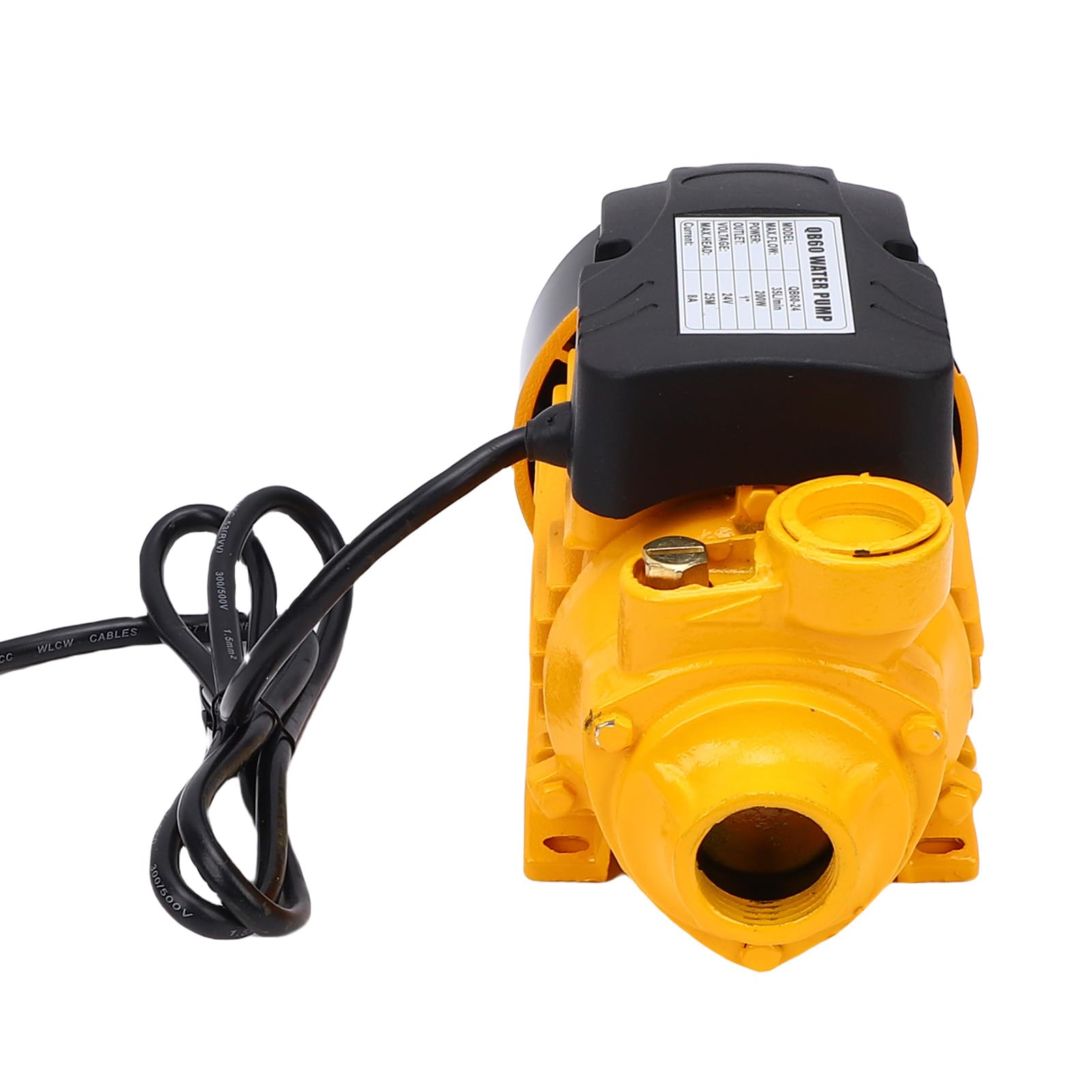 Pompa dell'acqua solare da 200 W con hub per irrigazione e drenaggio, corsa 25 m, portata 35 l/min, materiali durevoli