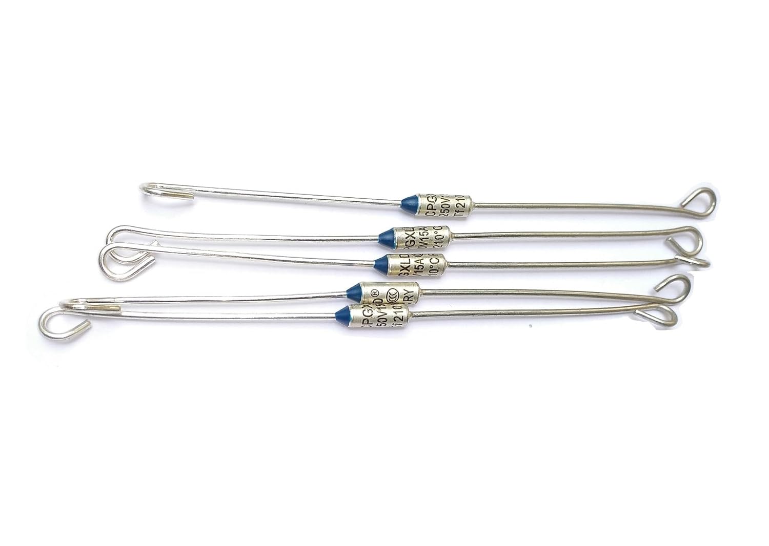 AJS spares- Automatic Electric Rice Cooker Fuse for “Panasonic/Prestige/Preethi/Pigeon/Butterfly/Ganga/Usha/V-Guard/Bajaj” | Pack of 5 PCS | Automatic Rice Cooker Replacement Parts (15A, 250V, Metal)