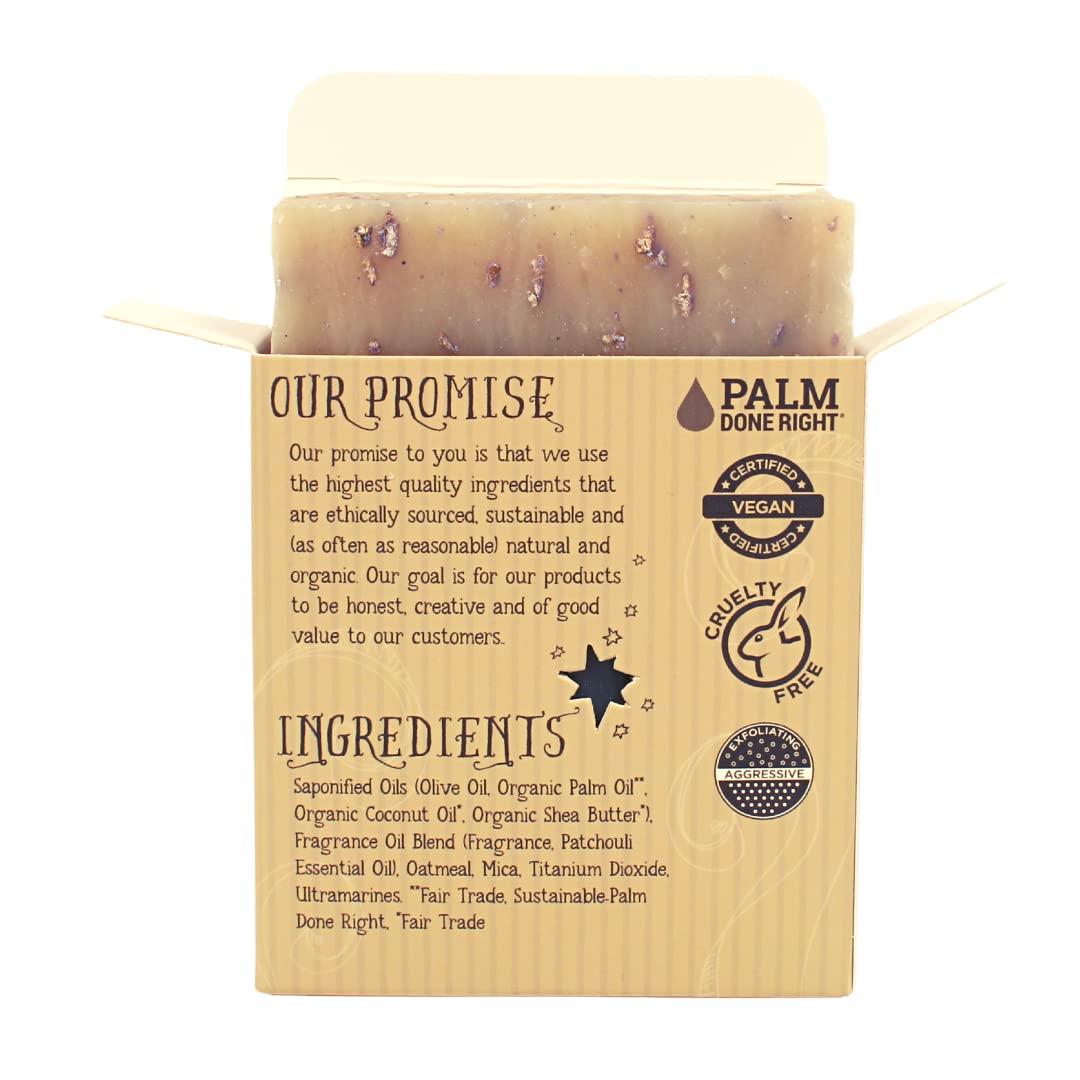 Patchouli Sandalwood Soap - Gentle Cleansing for Sensitive Skin, Earthy Scents - 3 Pack - Varina Handmade Soap
