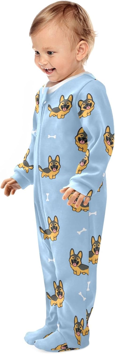 vvfelixl Funny Cows Milk Baby Sleepers For Girl Boys Newborn Baby Play One-Piece Footies For 0-24 Months