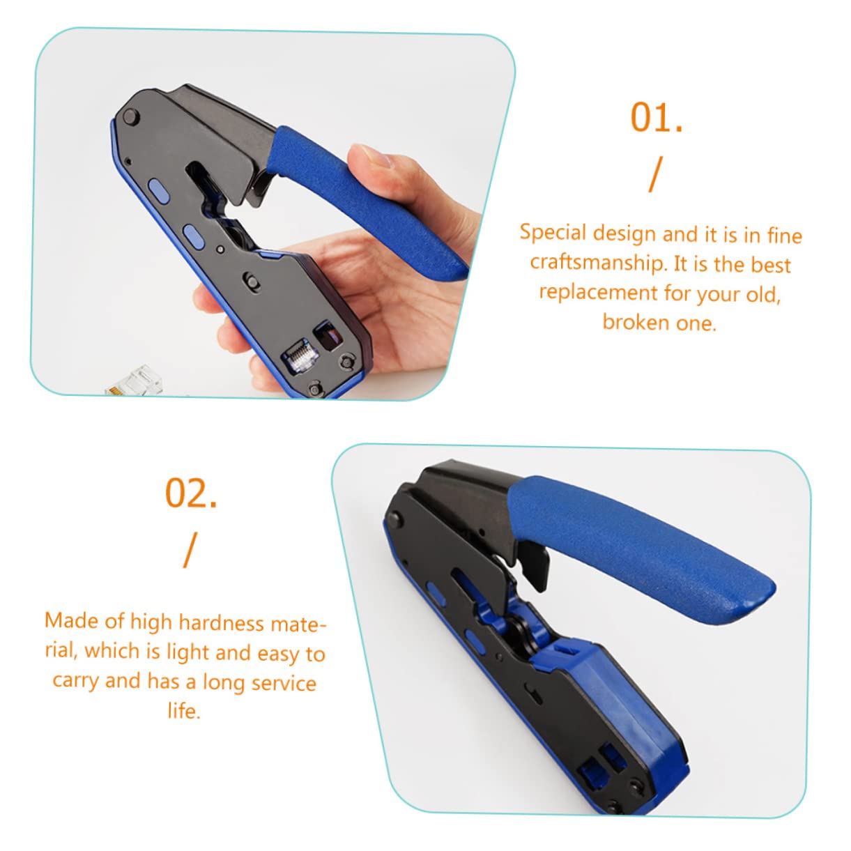Alicates Crimpadores y Peladores de Cables para Cata Herramienta Eléctrica de Diseño Ergonómico y Cuchillas Afiladas para Conectores