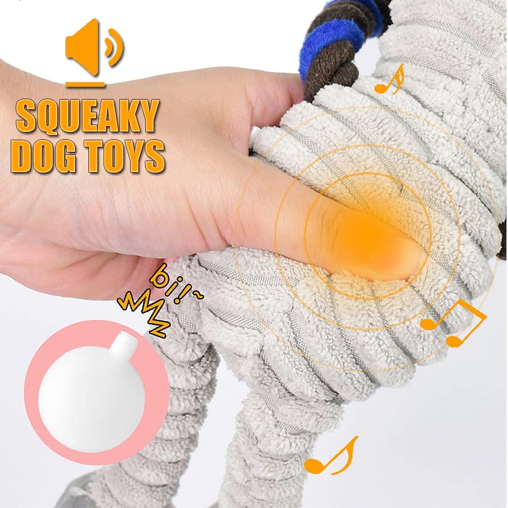 Soft Dog Toys for Small Medium Dogs Squeaky Dog Toys Plush Puppy Toy (Elephant) - Image 3