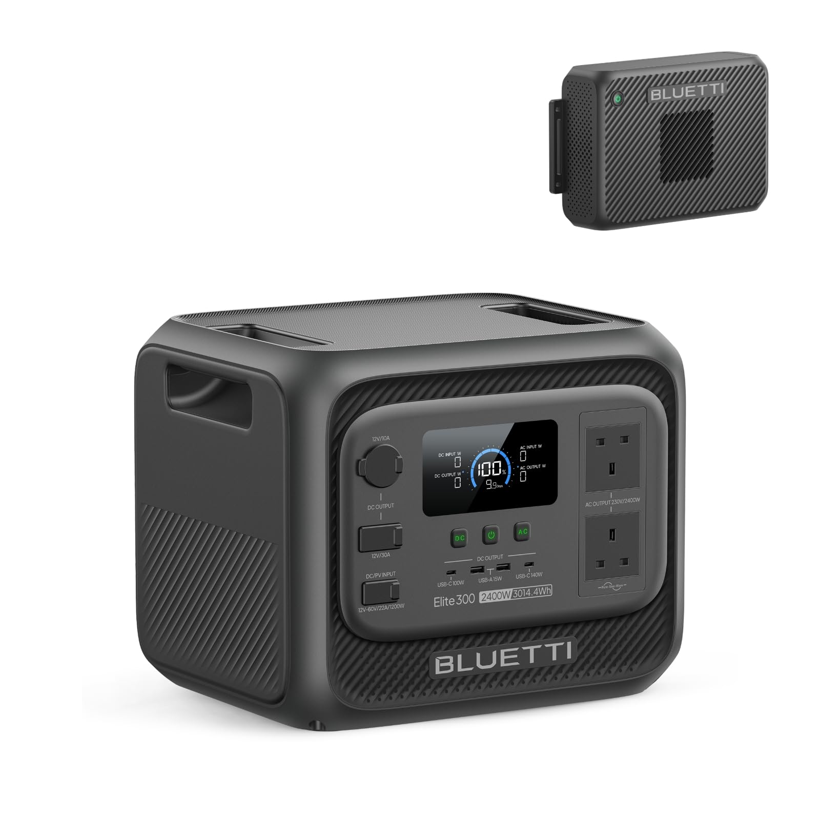 BLUETTI Elite 300 Portable Power Station (2026 New), 3014.4Wh LiFePO4 Battery Backup w/ 2400W AC Outlets (4800W Surge), Compact 3kWh for Home Backup, Camping & RV Power — view 8