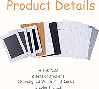 Vista 5 de Kit de impresión de huellas sin tinta, kit de impresión de huellas de perro, kit de impresión de nariz de perro, almohadillas de tinta de tacto