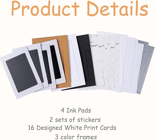 Miniatura 78 de Kit de impresión de huellas sin tinta, kit de impresión de huellas de perro, kit de impresión de nariz de perro, almohadillas de tinta de tacto Negro