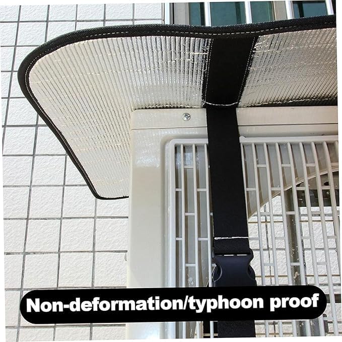Image of Anpro Aluminium AC Outdoor Unit Cover | Heat-Insulated | Weather-Resistant AC Protector | Improves Energy Efficiency & Extends AC Lifespan | For Split AC 1.5 Ton | Size: 110x55 cm (Pani Wala Outdoor)