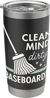 CleanTok Fan Oddly Satisfying ASMR Cleaning Aesthetic Gift Stainless Steel Insulated Tumbler