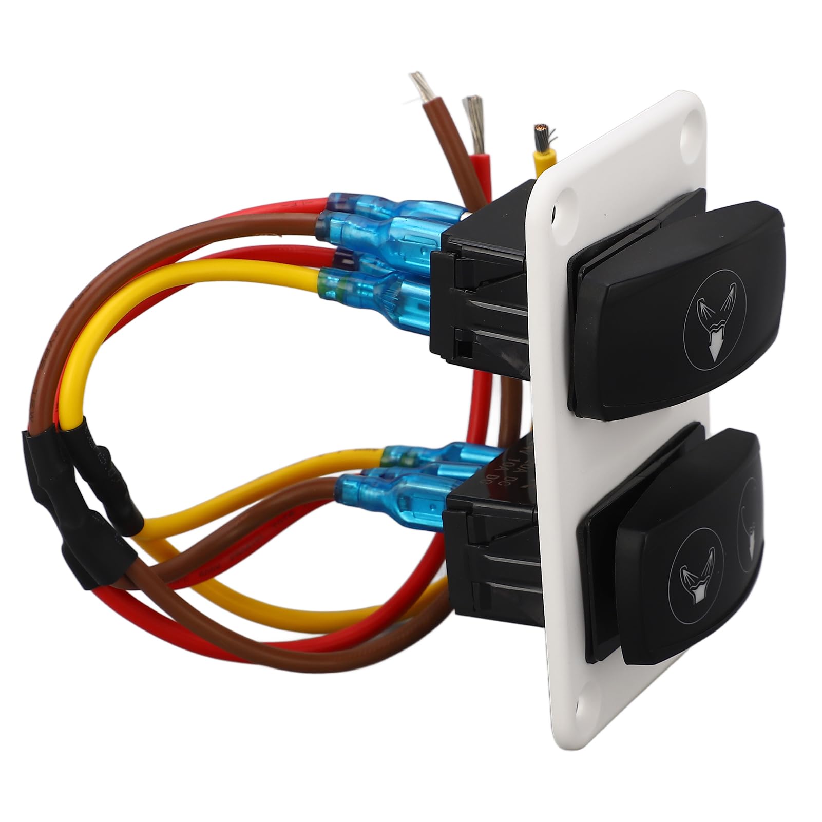 Interrupteur de Panneau de Commande de Toilettes Marins de Réponse Rapide, DC12 24V 3 Way Way RV Toilet Rocker Interrupteur pour les Bateaux et les Yachts
