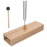 Tuning Fork Kit 256 Hz Frequency Tuning Fork with Wooden Box for Music Education Sensory Learning Color