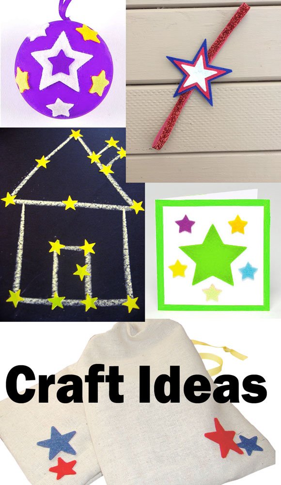 Playfully Ever After 1.5 Inch Mixed Color Assortment 85pc Felt Star Stickers - Image 4