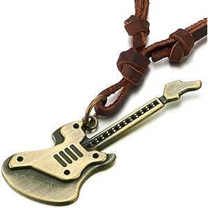 Collana Con Ciondolo Piuma Retro COOLSTEELANDBEYOND - In Lega E Pelle, Regolabile - Foto 10