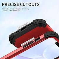 Vista 2 de Ankoe Funda para iPhone 14 Plus, resistente, protección contra caídas, policarbonato duro, silicona suave, combo híbrido de protección contra