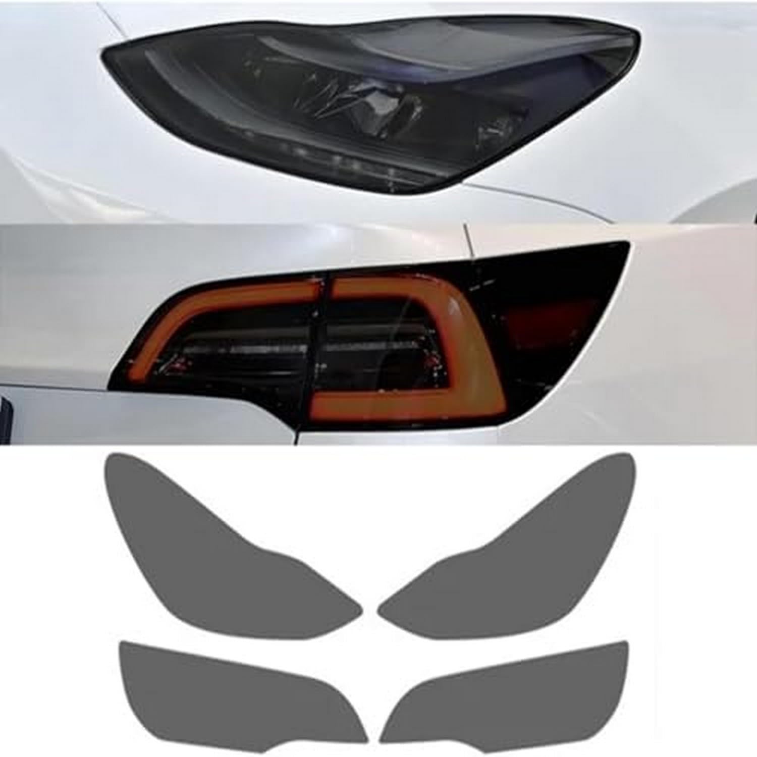 Film de protection de phare de voiture pour Tesla Modèle 3 2021 TPU autocollant