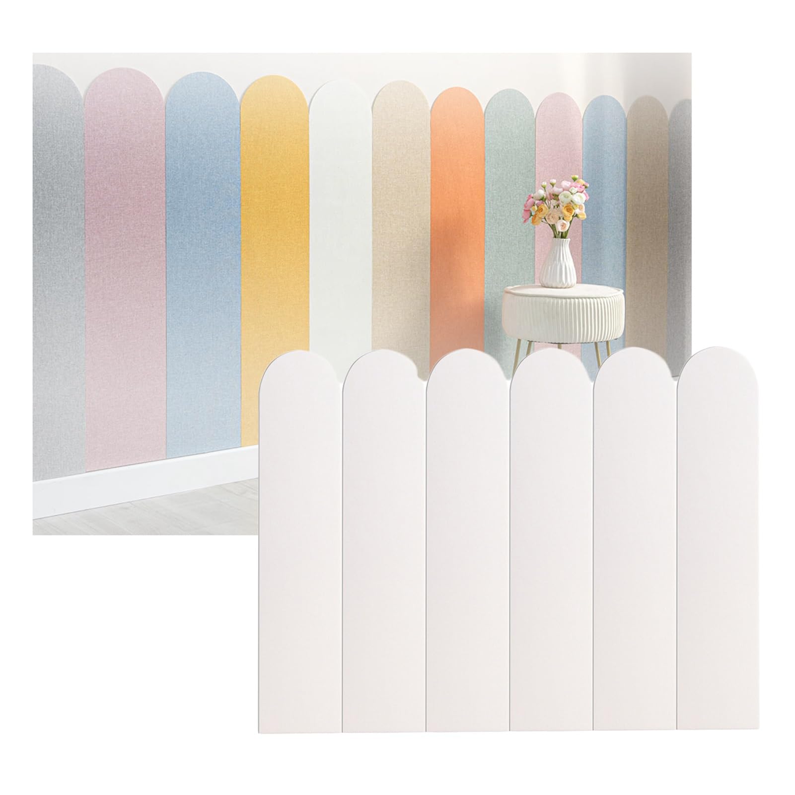 Coussin mural pour chambre d'enfant lot de 6 protections murales moussées pour coin lecture doux