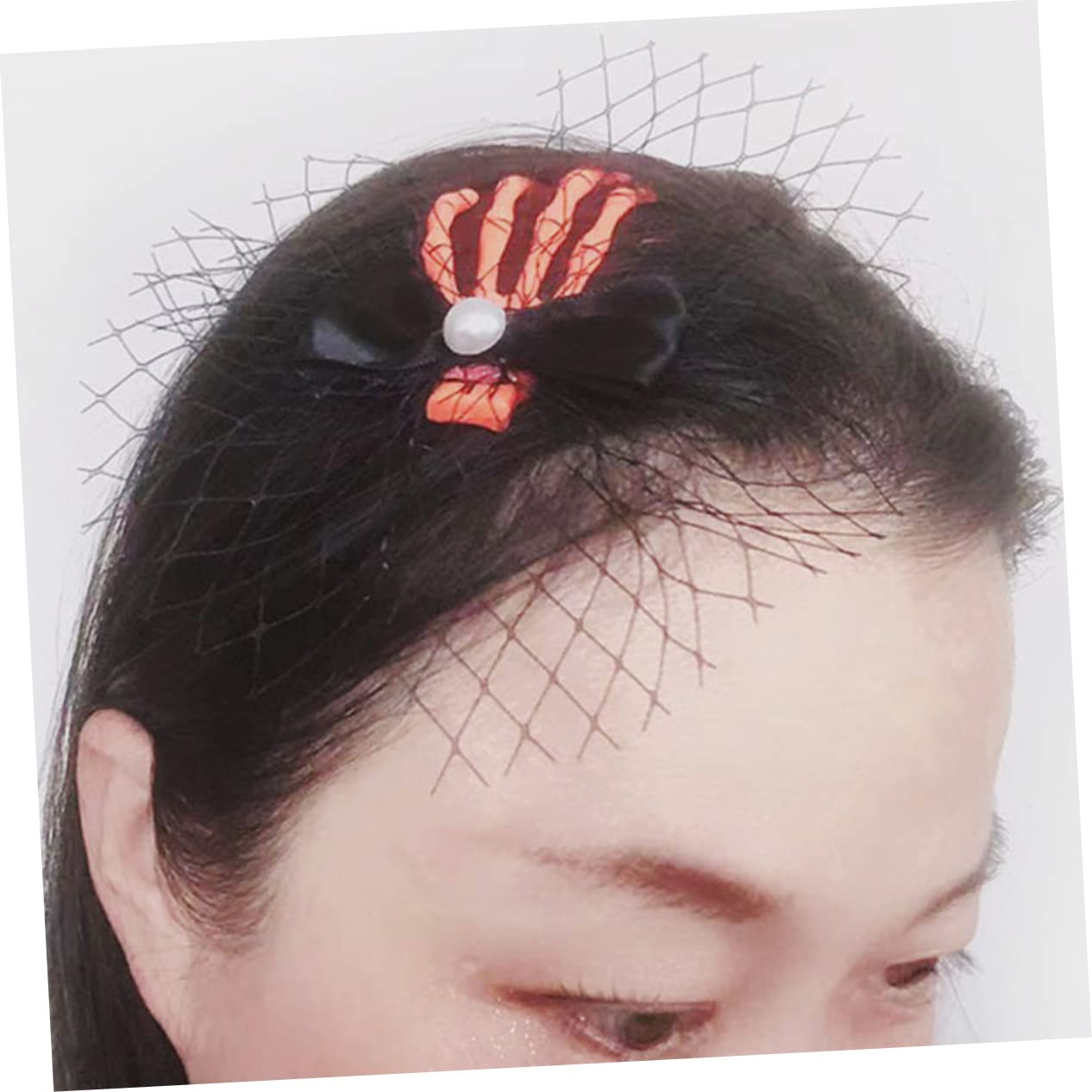 Didiseaon 20 Pz Fermaglio Con Artiglio Del Teschio Molletta Forcine a Scheletro Fermagli Per Perlati Forcine Da Donna Fermaglio Per Con Perle Di Halloween Stoffa