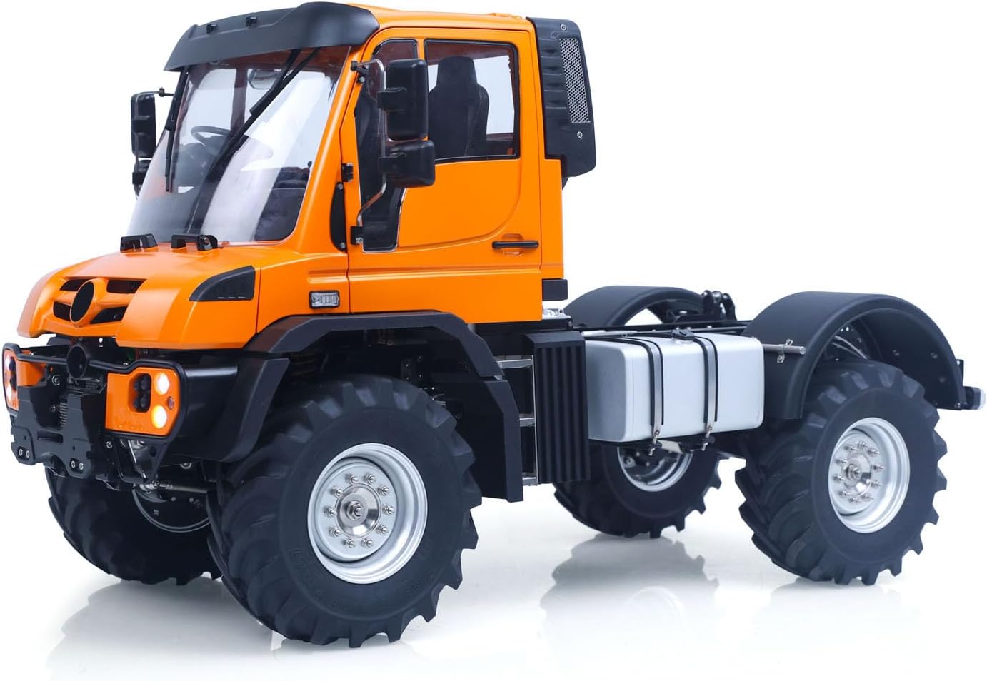 U535 Lite 4X4 1/14 Remote Control Rock Crawler Car RC Off Road Vehicle Metal Drive Shafts 2Speed Gearbox Brushless Motor Esc Hobby Grade Model for Ages 14+(Orange)
