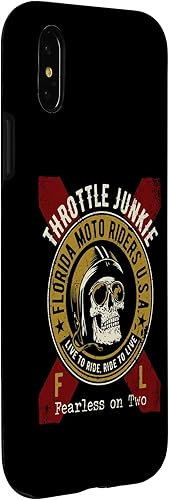 Miniatura 9 de iPhone 12 mini Florida Moto Riders USA Motorcycle Biker Skull Design Case