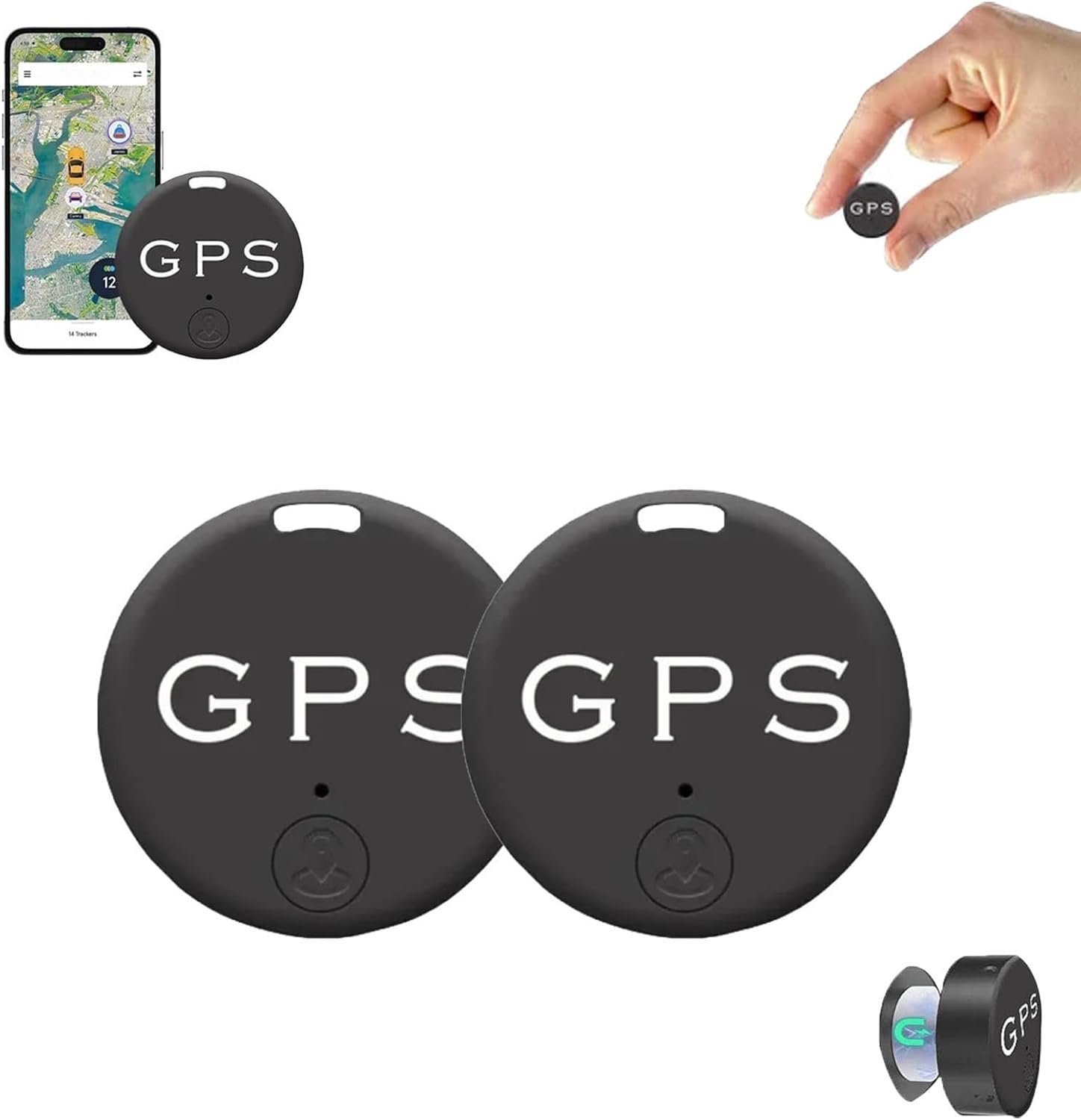 Promax Easyfind Mini Magnetic GPS Tracker,Easyfind Mini Magnetic GPS Tracker,GPS Tracker Strong Magnetic Car Vehicle Tracking Anti-Lost,GPS Tracker for Car Hidden, GPS Tracking Device(2PCS) Promax Easyfind Mini Magnetic GPS Tracker,Easyfind Mini Magnetic GPS Tracker,GPS Tracker Strong Magnetic Car Vehicle Tracking Anti-Lost,GPS Tracker for Car Hidden, GPS Tracking Device(2PCS)