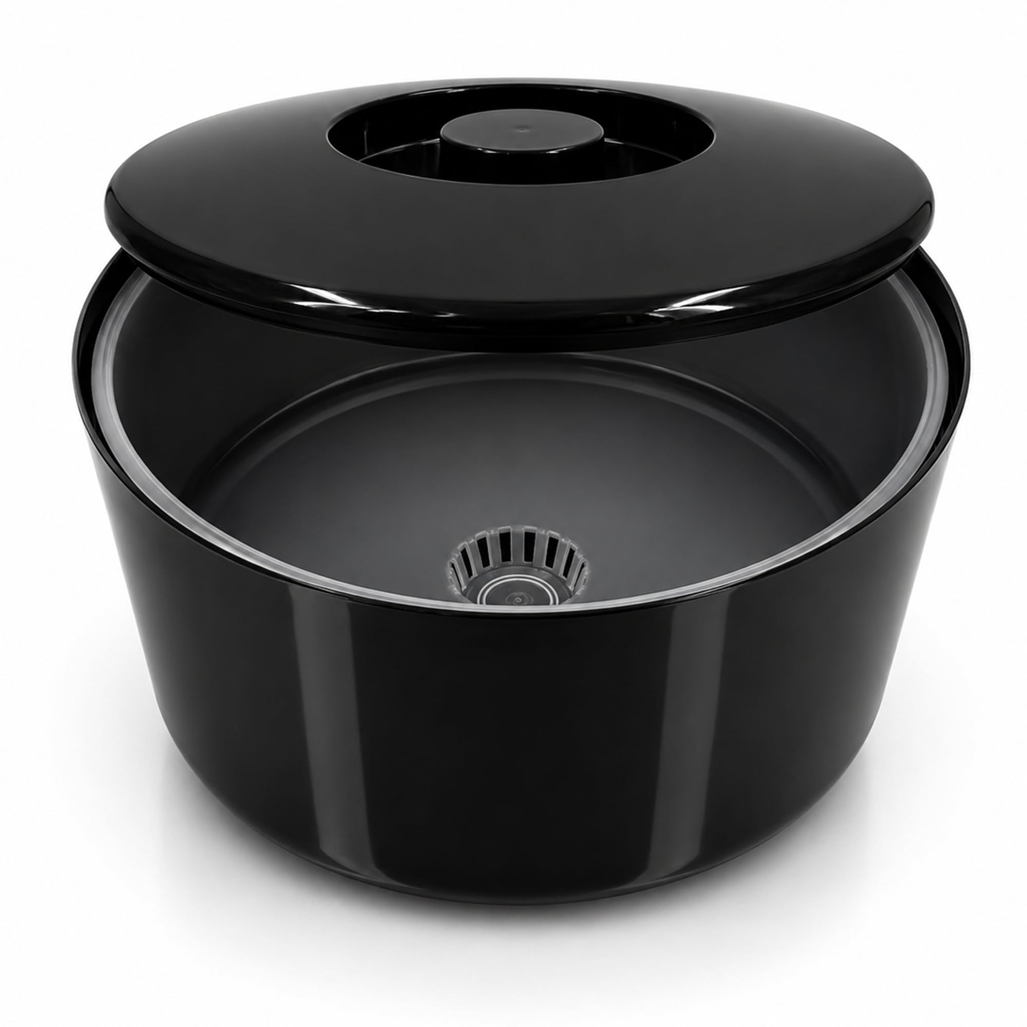 Chabrias Ltd Cubitera de 10 litros con Tapa y Rejilla de Drenaje Extraíble, Recipiente Grande de Plástico sin BPA para Hielo, Fiestas, Bar, Barbacoas y Eventos, Negro