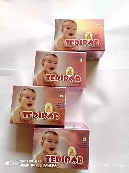 Vishal Store Tedibar Soap 75G (Pack Of 4) | baby bath soap