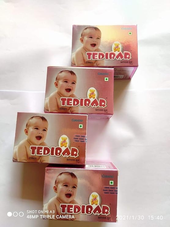 Vishal Store Tedibar Soap 75G (Pack Of 4) | baby bath soap