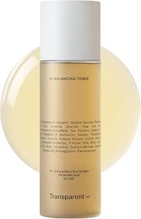 Transparent Lab A5 Balancing Toner 130 ml – Con 5% di vitamina C (SAP) e 5% di acido azelaico, antiossidante, illuminante, riduce macchie e arrossamenti, regola la produzione di sebo