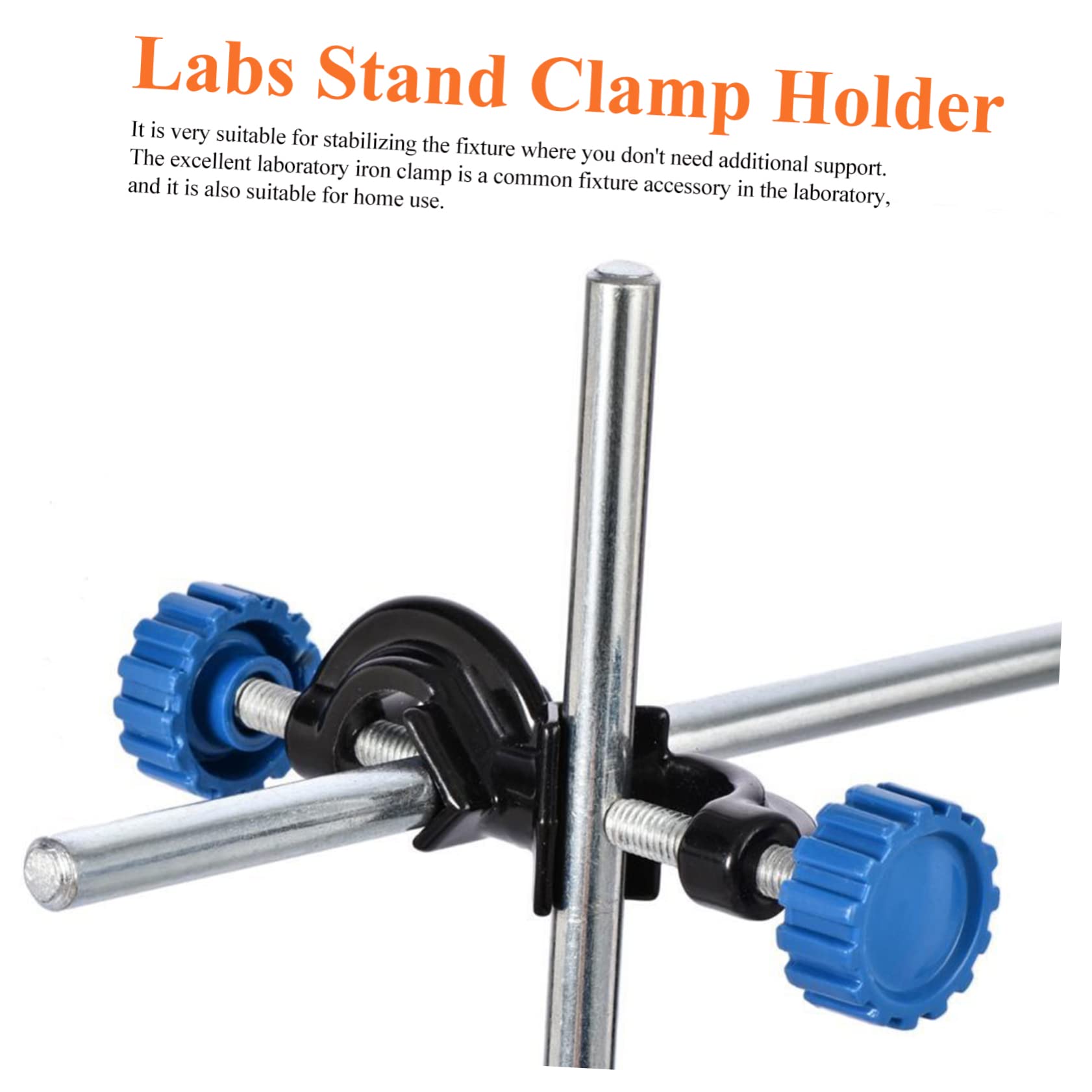 Garneck Multi-functional Clamp Holder Cross Clamp Boss Head Right Angle Ideal for Home Lab