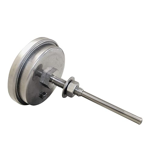 Miniatura 7 de Termómetro para parrilla de barbacoa de cara negra, 50F-900F, rango de alta temperatura, resistente calidad premium, termo para ahumador de 2