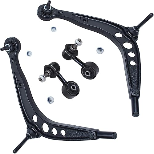 Miniatura 84 de Detroit Axle - Kit de brazos de control frontal RWD para Chrysler 300 Dodge Challenger Charger Magnum, 2 brazos de control superiores 2 rótulas