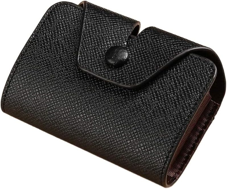 Business Card Holder Leather Multifunctional Coin Purse Male and woman Organ Card Case Wallets(Blue 2)