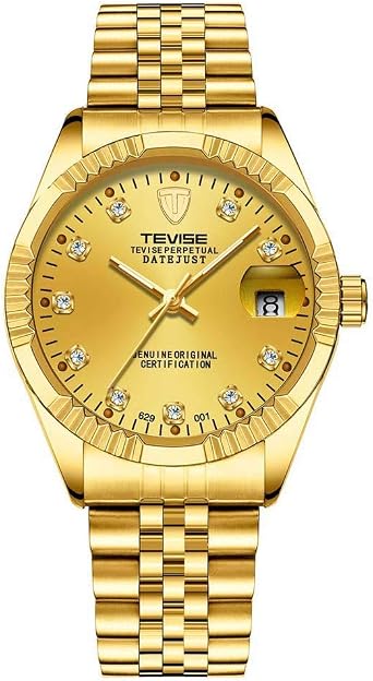 Bellissimi orologi Tevise / 629 da uomo, meccanici automatici, alla moda,  con strass e data. 1 : Amazon.it: Orologi