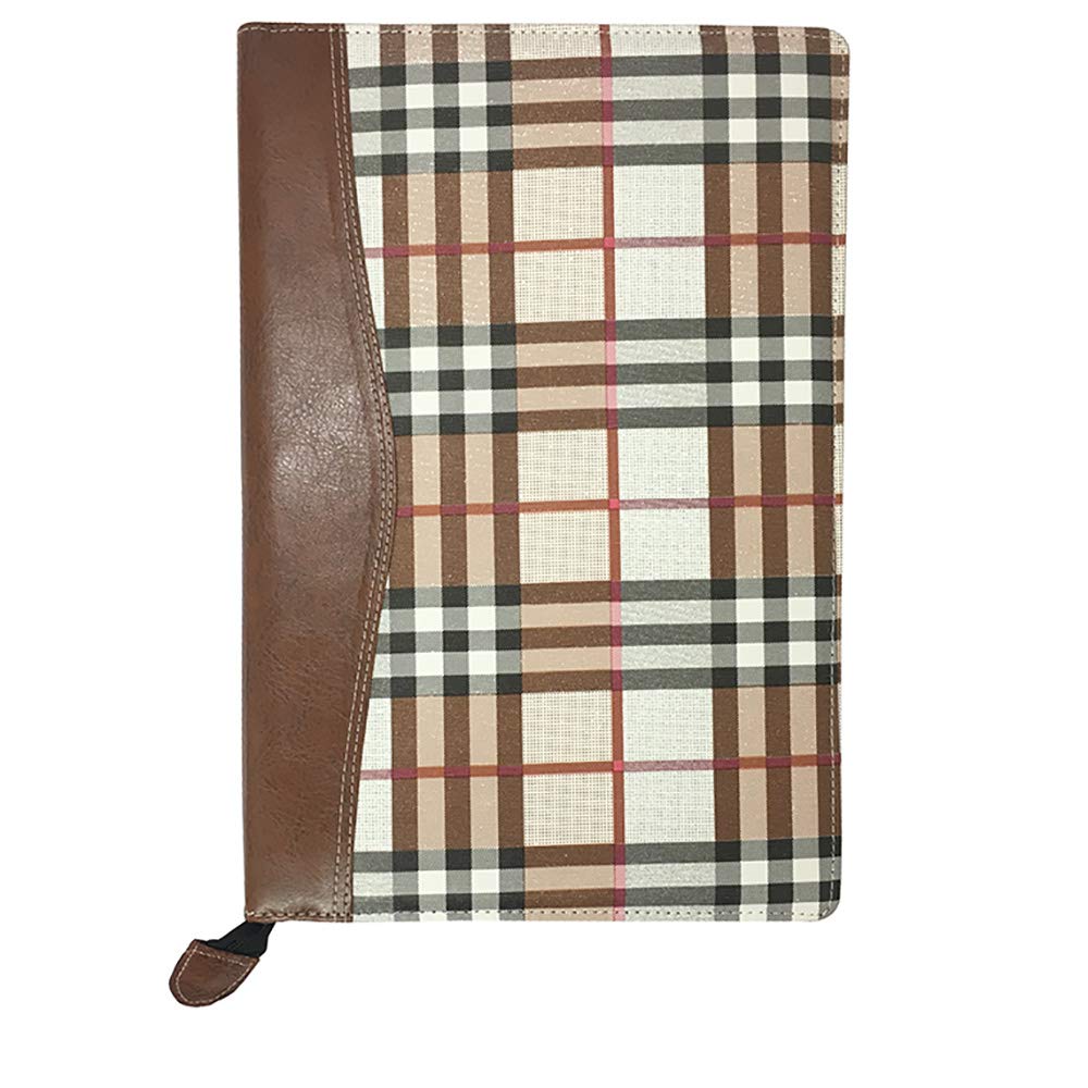 Leatherette Material File Folder for Documents, Certificate, Organizer for Office use, Professional File Folder for documents B4 Size (20 Leafs) (Dark Brown)