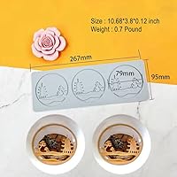 Vista 2 de Molde de encaje de hojas huecas 3D para fondant, molde de flores y dulces, chocolate, azúcar, decoración de tartas, parte superior de cupcakes